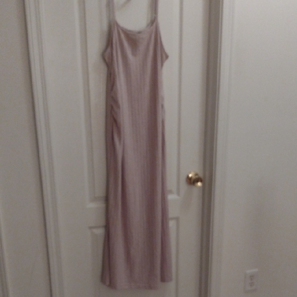 Elegant Tan Maxi Dress